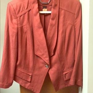 White House Black Market linen jacket size 14